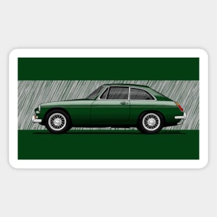 My drawing of the MGB GT transparent with background Magnet